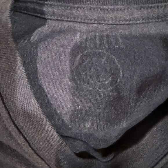 Nirvana Smiley Face Graphic Tee | Navy Yellow Band Tee | Grunge Rock | L | - Picture 2 of 2